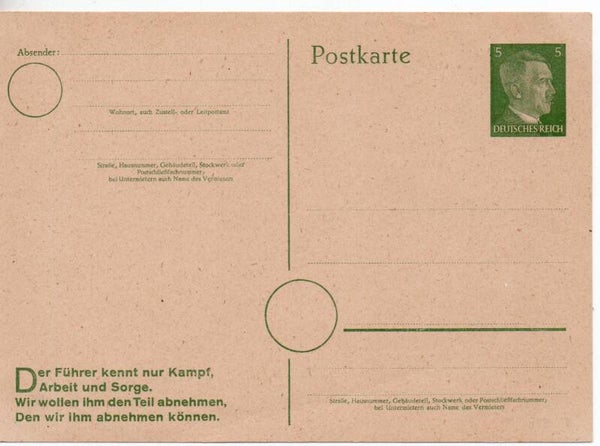 Deutsches Reich Ganzsache P313IIa ungebraucht/ *