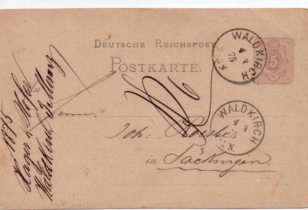 Deutsches Reich Ganzsache P5 II gelaufen/ o