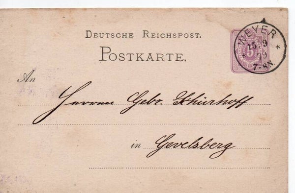 Deutsches Reich Ganzsache P5 I/02 gelaufen/ o