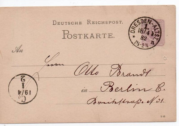 Deutsches Reich Ganzsache P12/01 A gelaufen/ o