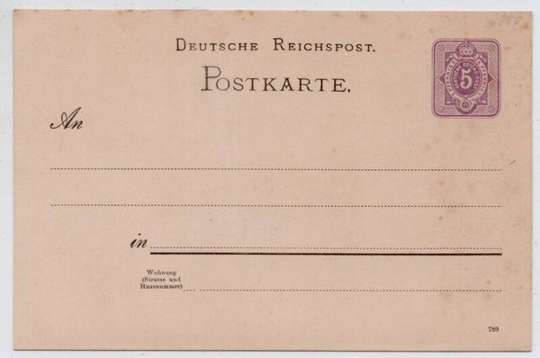 Deutsches Reich Ganzsache P18 ungebraucht/ *