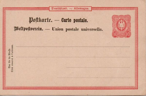 Deutsches Reich Ganzsache P14/01 ungebraucht/ *