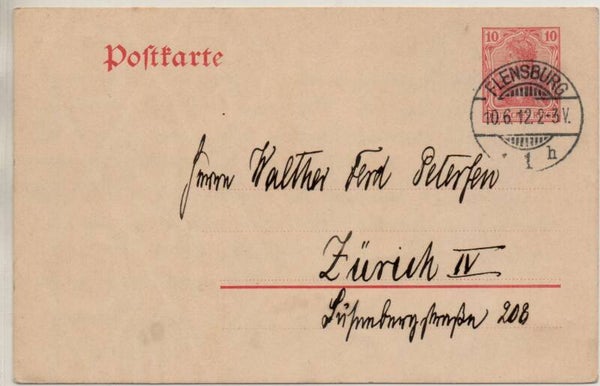 Deutsches Reich Ganzsache P79 gelaufen/ o