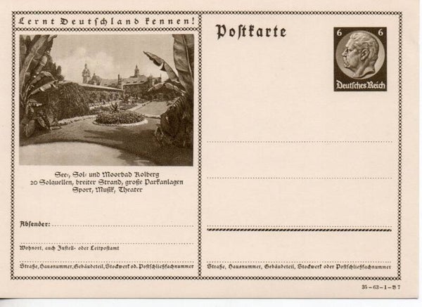 Deutsches Reich Bildpostkarte P236/ 35-63-1-B6 ungebraucht/ *