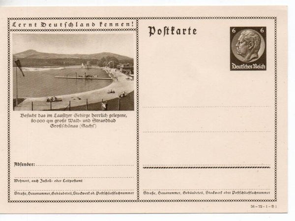 Deutsches Reich Bildpostkarte P236/ 35-63-1-B9 ungebraucht/ *