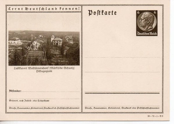 Deutsches Reich Bildpostkarte P236/ 36-72-1-B3 ungebraucht/ *