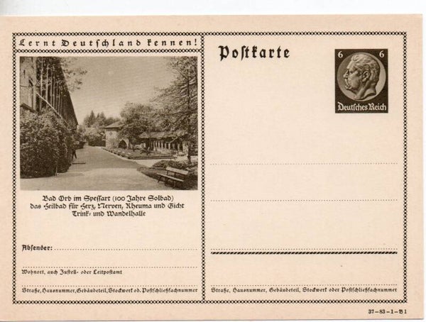 Deutsches Reich Bildpostkarte P236/ 37-83-1-B1 ungebraucht/ *