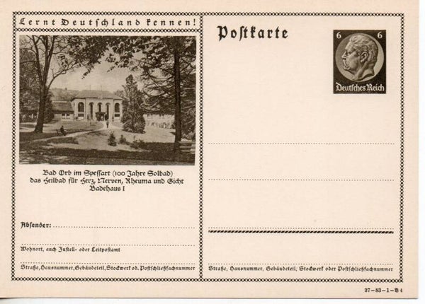 Deutsches Reich Bildpostkarte P236/ 37-83-1-B4 ungebraucht/ *