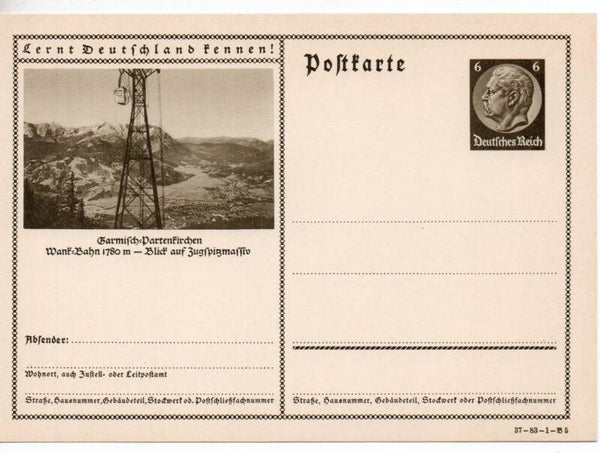 Deutsches Reich Bildpostkarte P236/ 37-83-1-B5 ungebraucht/ *