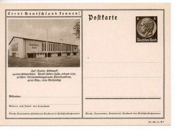 Deutsches Reich Bildpostkarte P236/ 37-83-1-B7 ungebraucht/ *