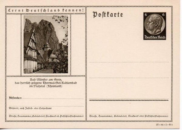 Deutsches Reich Bildpostkarte P236/ 37-84-1-B4 ungebraucht/ *