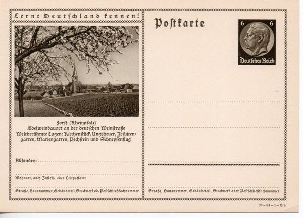 Deutsches Reich Bildpostkarte P236/ 37-84-1-B8 ungebraucht/ *