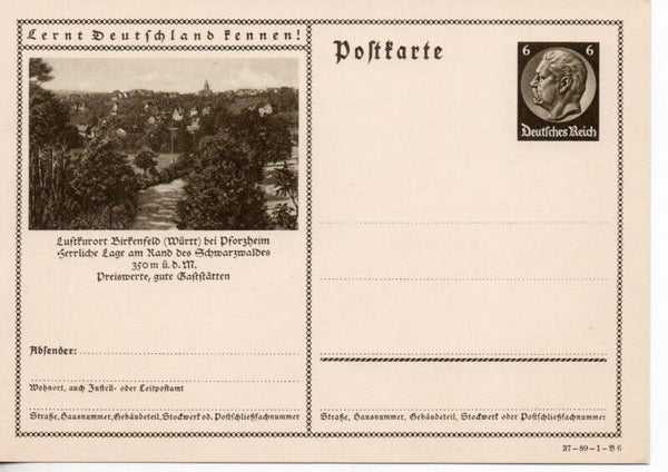 Deutsches Reich Bildpostkarte P236/ 37-89-1-B6 ungebraucht/ *