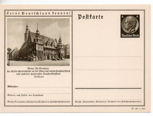 Deutsches Reich Bildpostkarte P236/ 37-89-1-B9 ungebraucht/ *