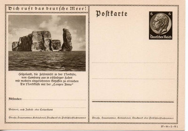 Deutsches Reich Bildpostkarte P236/ 37-90-1-B1 ungebraucht/ *