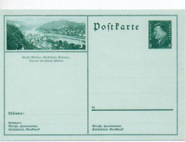 Deutsches Reich Bildpostkarte P189/ 056 ungebraucht *