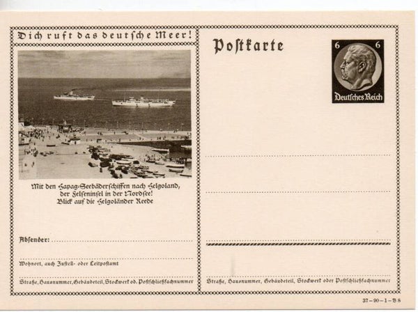Deutsches Reich Bildpostkarte P236/ 37-90-1-B8 ungebraucht/ *