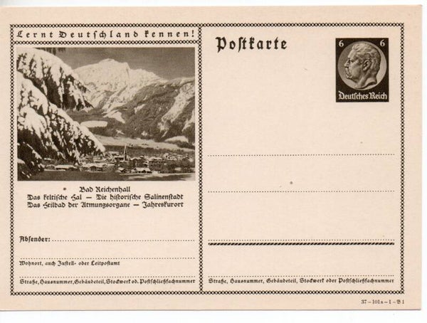 Deutsches Reich Bildpostkarte P236/ 37-101a-1-B1 ungebraucht/ *