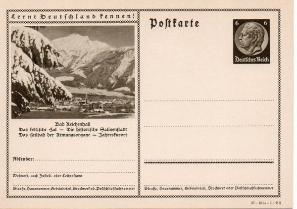 Deutsches Reich Bildpostkarte P236/ 37-101a-1-B2 ungebraucht/ *