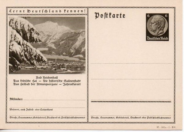 Deutsches Reich Bildpostkarte P236/ 37-101a-1-B8 ungebraucht/ *