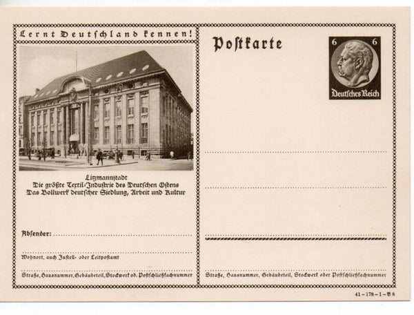 Deutsches Reich Bildpostkarte P236/ 41-178-1-B8 ungebraucht/ *