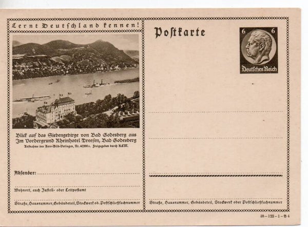 Deutsches Reich Bildpostkarte P236/ 38-122-1-B4 ungebraucht/ *