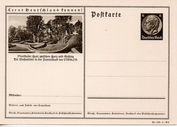 Deutsches Reich Bildpostkarte P236/ 39-138-1-B6 ungebraucht/ *