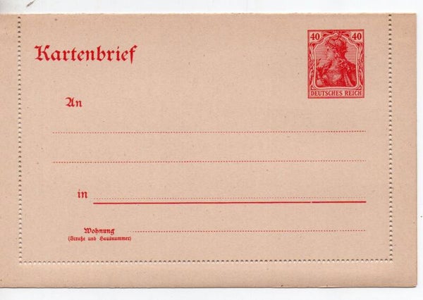 Deutsches Reich Ganzsache Nr. K 22 ungebraucht/ *