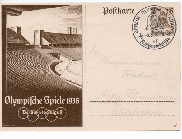 Deutsches Reich Ganzsache Nr. P259 mit SST gelaufen/ o