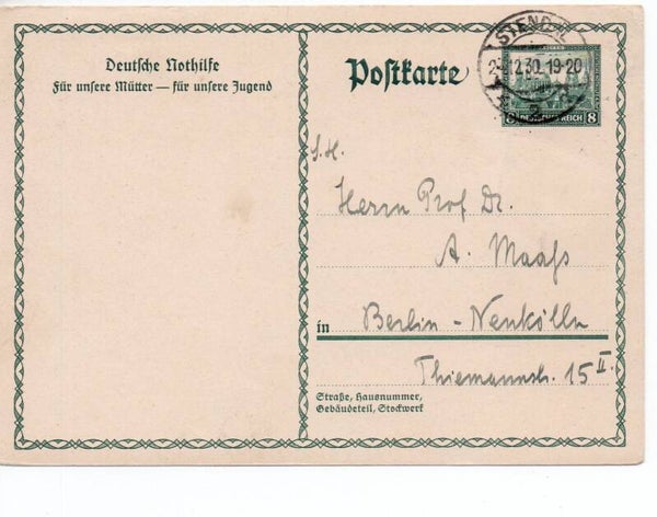 Deutsches Reich Ganzsache Nr. P210 gelaufen/ o