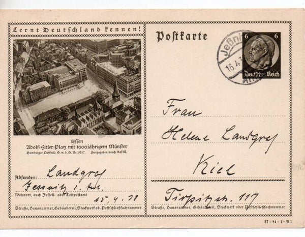 Deutsches Reich Bildpostkarte P236/ 37-84-1-B1 gelaufen/ o