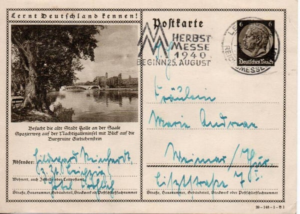 Deutsches Reich Bildpostkarte P236/ 39-148-1-B1 gelaufen/ o