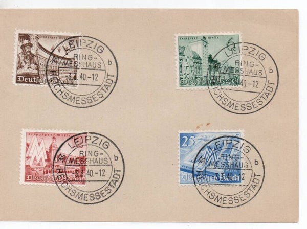 Deutsches Reich FDC 739-742 mit SST gestempelt/ o
