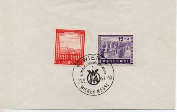 Deutsches Reich Brief mit Nr. 804-805 mit SST gestempelt/ o