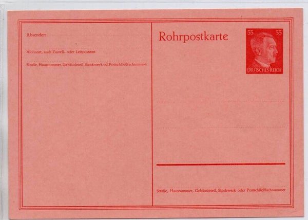 Deutsches Reich Ganzsache Rohrpost Nr. RP26 ungberaucht/ *