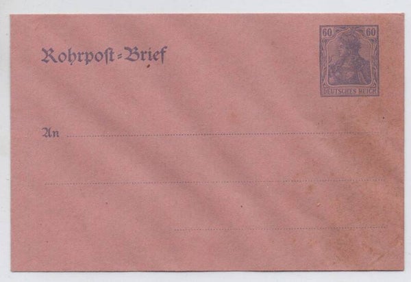 Deutsches Reich Ganzsache Rohrpost Nr. RU9 ungberaucht/ *