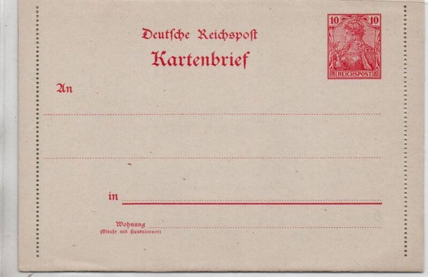Deutsches Reich Ganzsache Nr. K9 II ungebraucht/ *