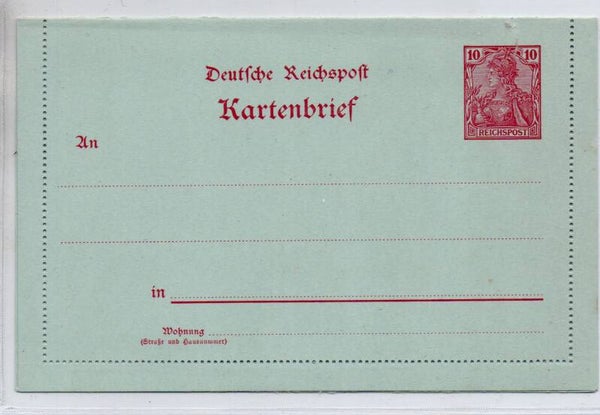 Deutsches Reich Ganzsache Nr. K10b ungebraucht/ *