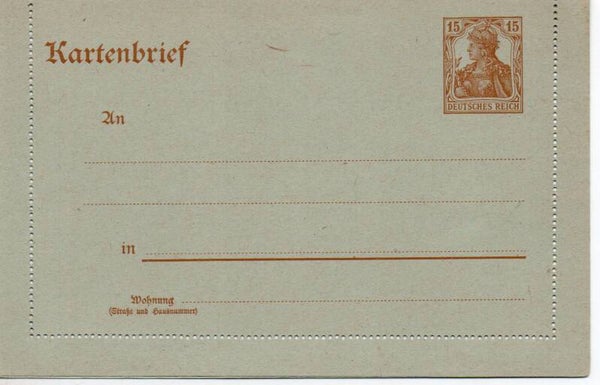 Deutsches Reich Ganzsache Nr. K16 ungebraucht/ *