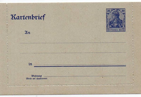 Deutsches Reich Ganzsache Nr. K18a ungebraucht/ *