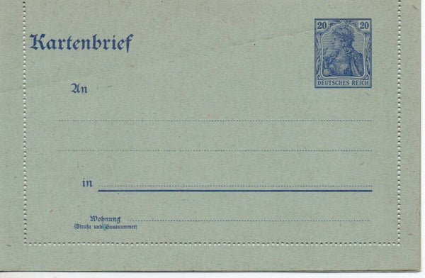 Deutsches Reich Ganzsache Nr. K18b ungebraucht/ *