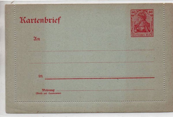 Deutsches Reich Ganzsache Nr. K21 ungebraucht/ *