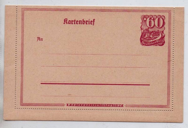 Deutsches Reich Ganzsache Nr. K23 ungebraucht/ *