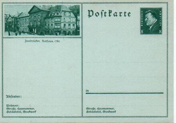 Deutsches Reich Bildpostkarte P189/ 061 ungebraucht/ *