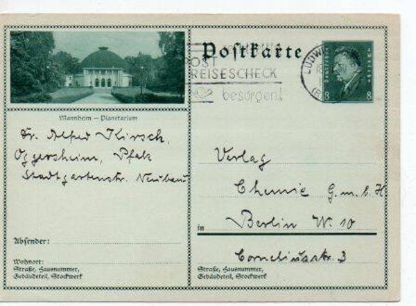 Deutsches Reich Bildpostkarte P189/ 039 gelaufen/ o