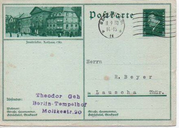 Deutsches Reich Bildpostkarte P189/ 061 gelaufen/ o