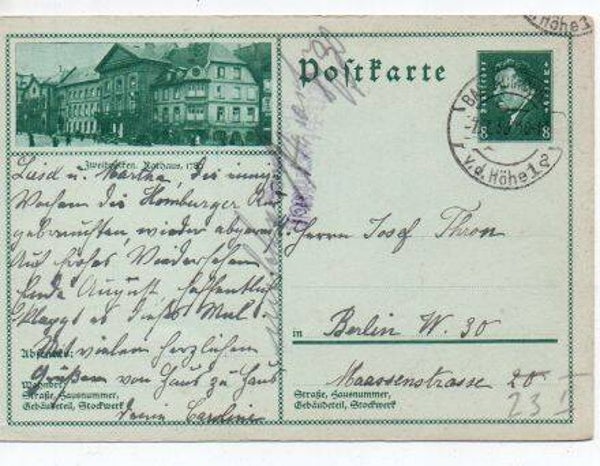 Deutsches Reich Bildpostkarte P189/ 061 gelaufen/ o