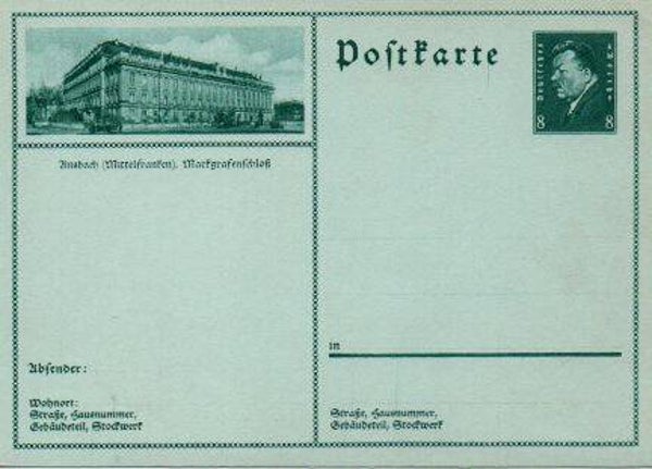 Deutsches Reich Bildpostkarte P189/ 01 ungebraucht/ *