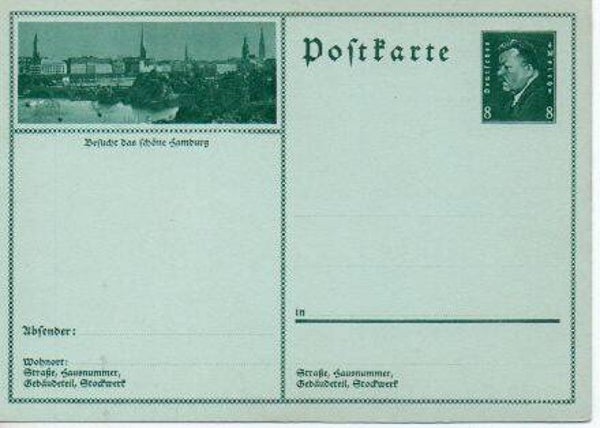 Deutsches Reich Bildpostkarte P189/ 024 ungebraucht/ *