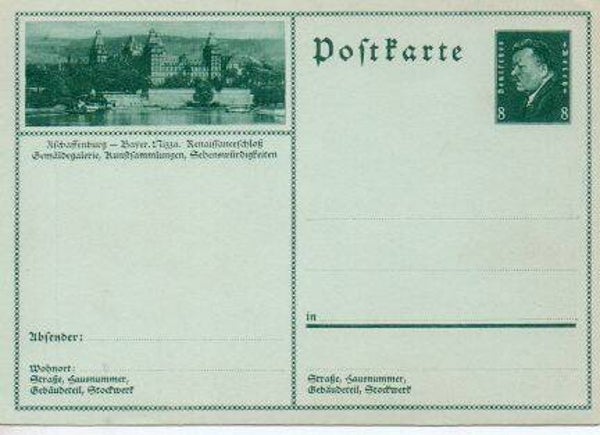 Deutsches Reich Bildpostkarte P189/ 02 ungebraucht/ *
